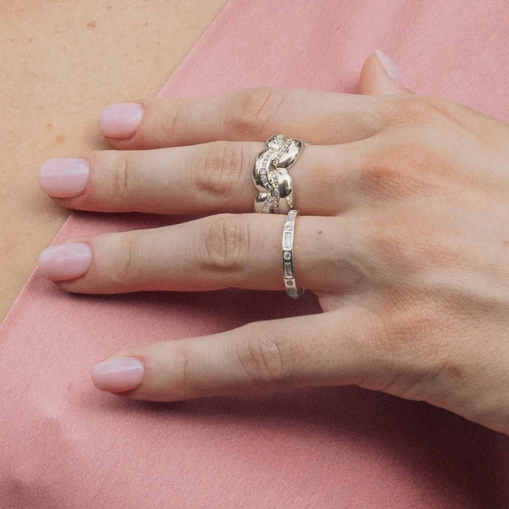 Sterling Forever 🫐 Elegant Silver Women's Ring Set